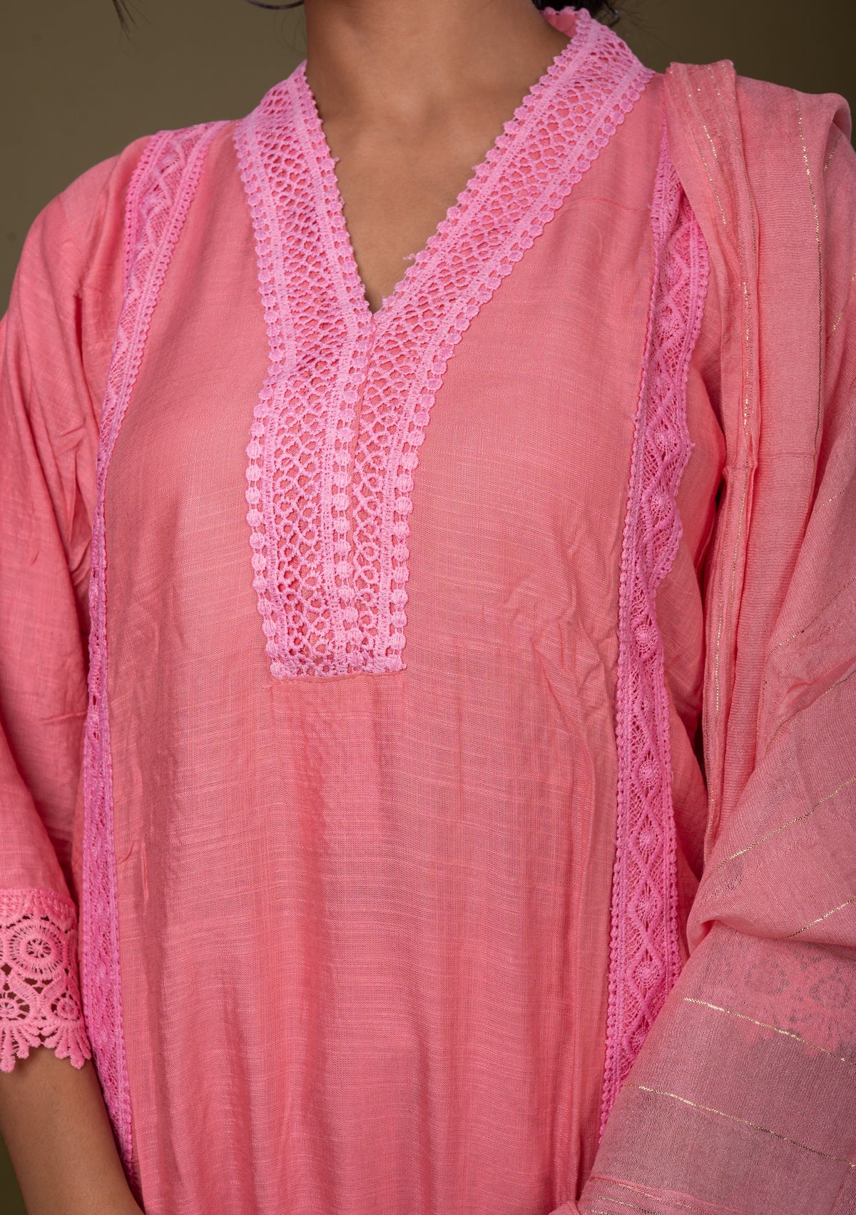 Nevash Slub Cotton 3-Piece Suit Set