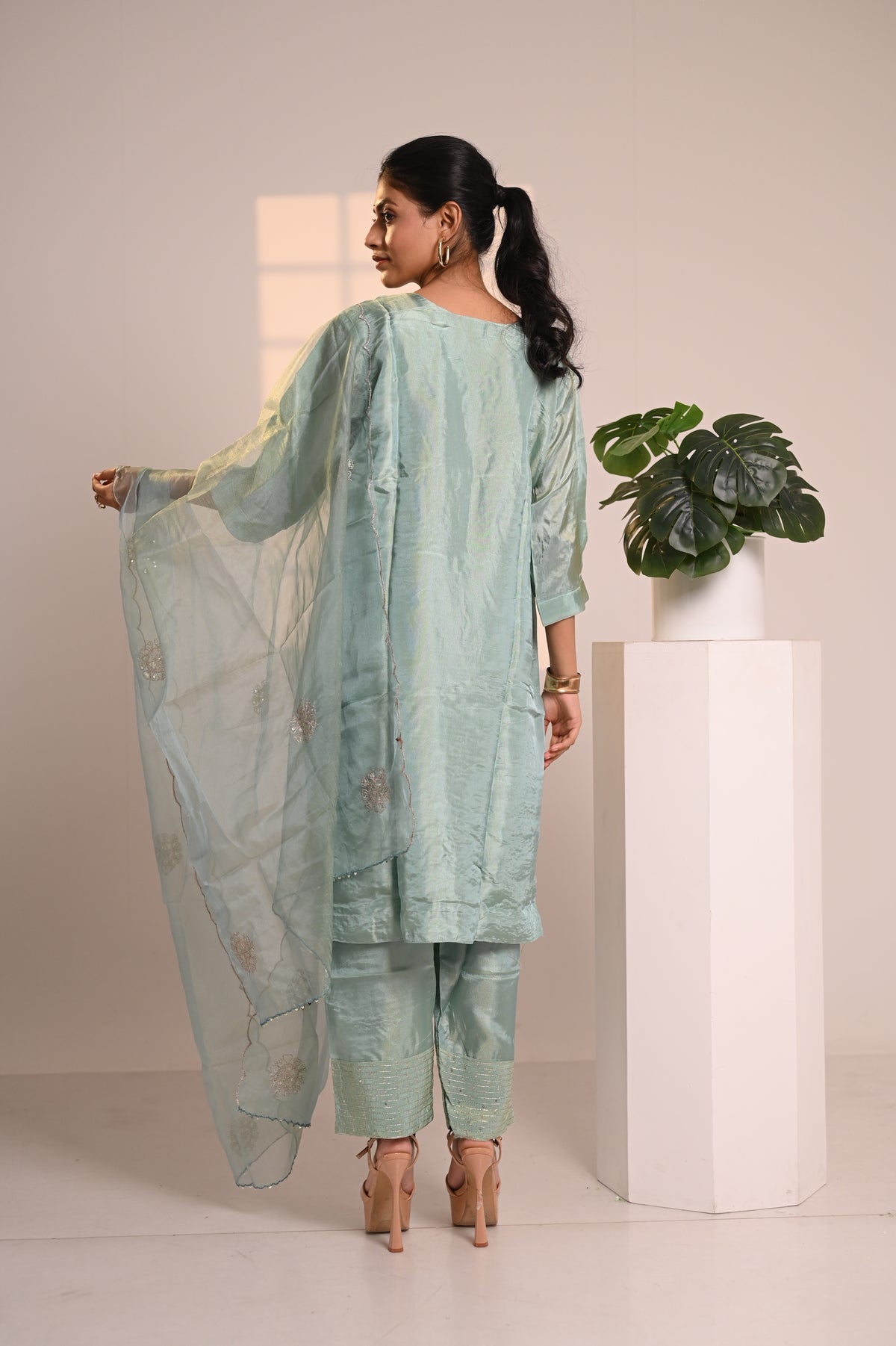 Nevash Crystal Shimmer Suit Set