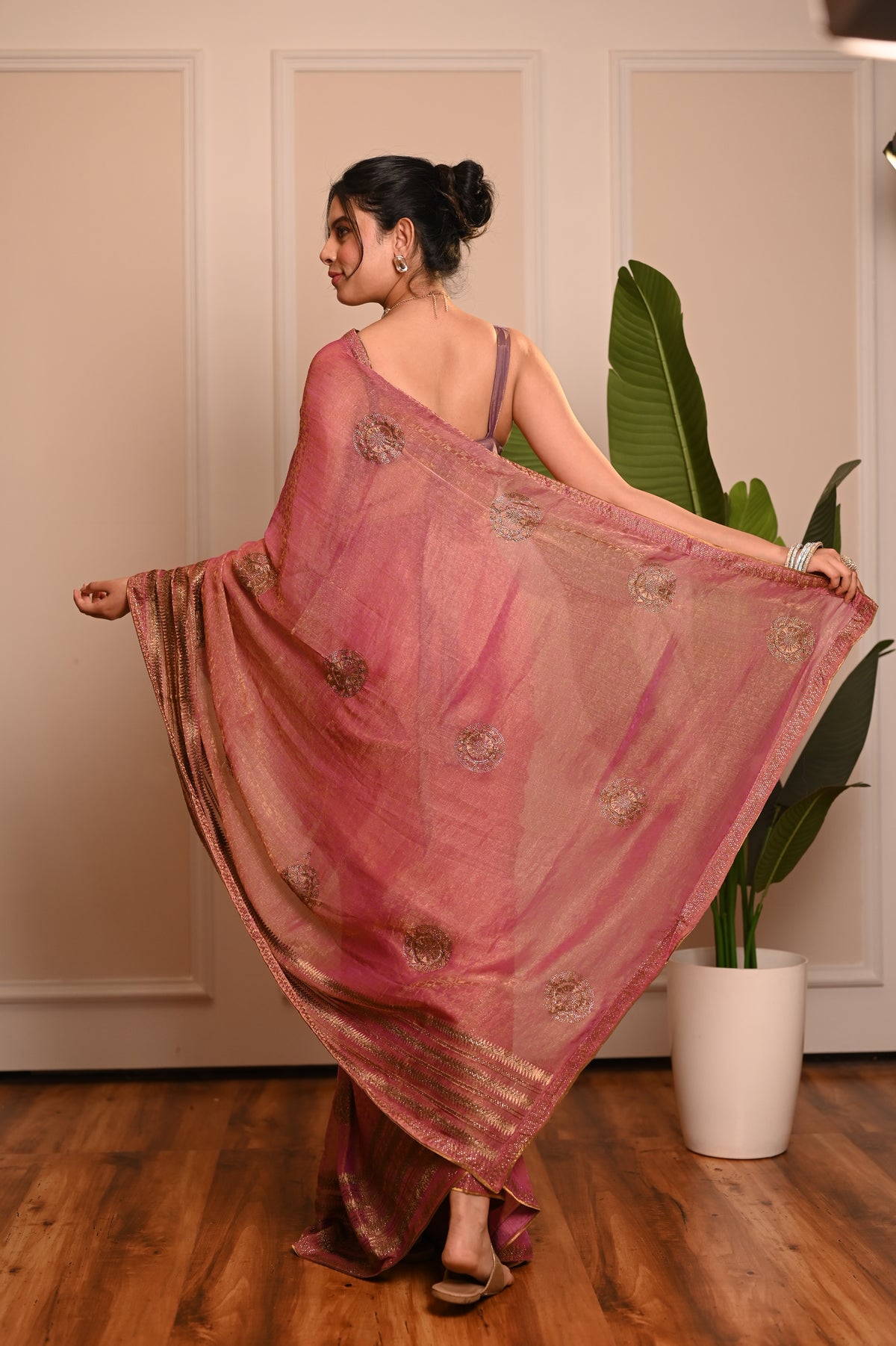 Nevash Pinta Zarkan Heavy Handwork Saree
