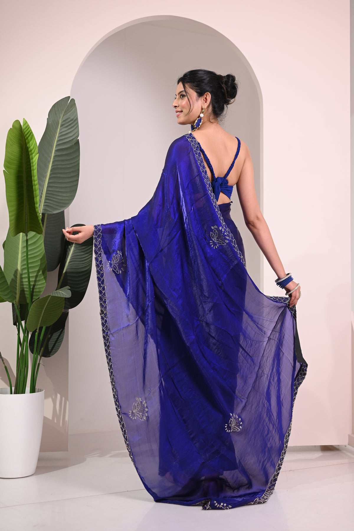 Nevash Designer Zarqan Stone Saree