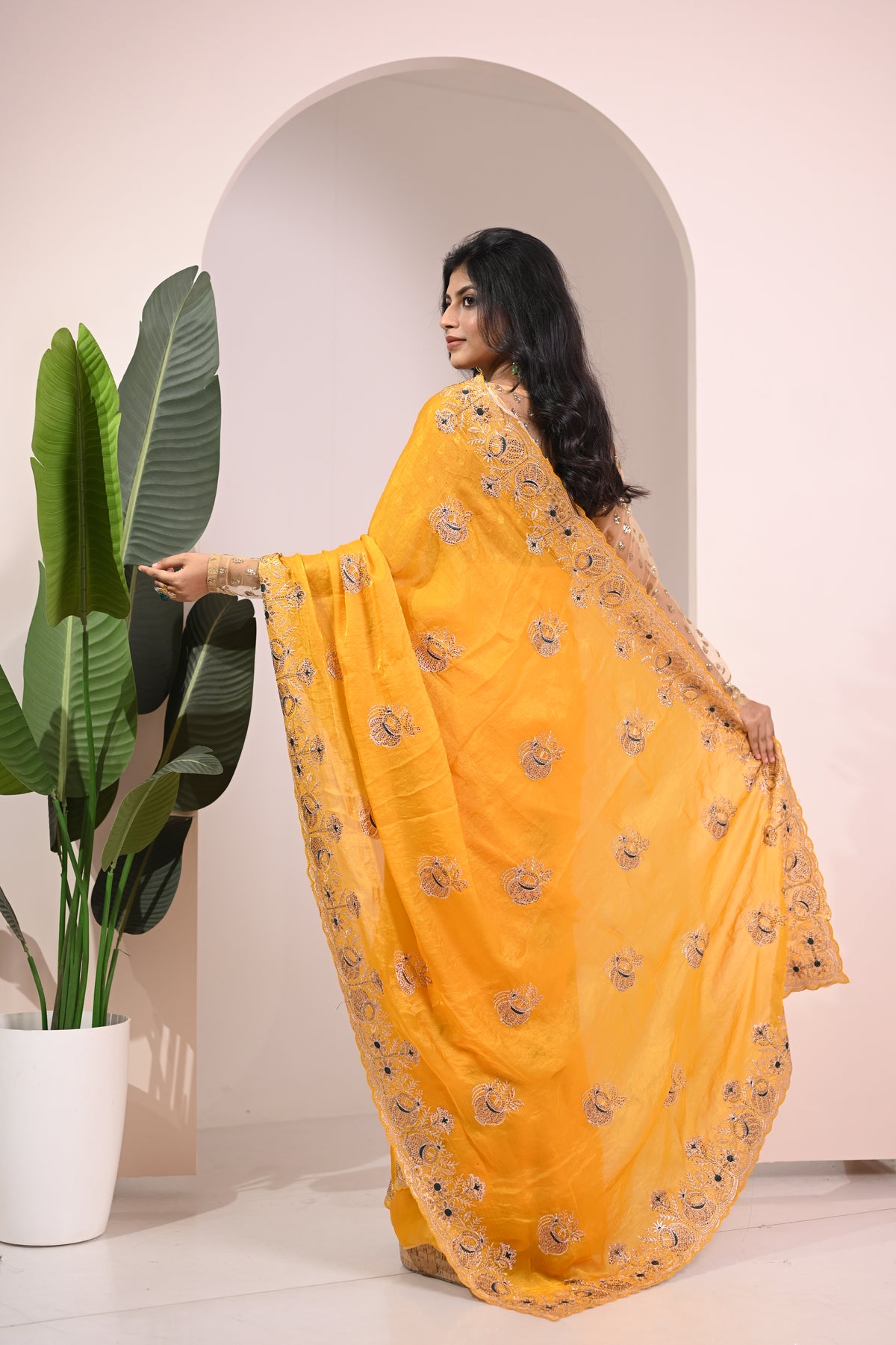 Nevash Matka Satin Silk Saree