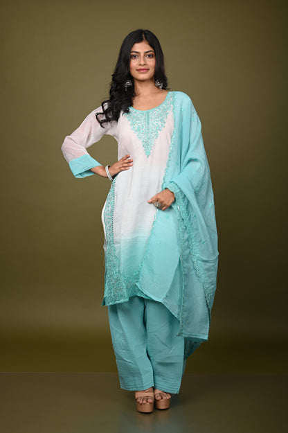 Nevash Crunchy Silk Suit Set