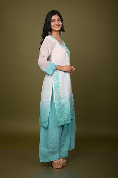 Nevash Crunchy Silk Suit Set