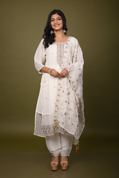 Nevash Crunchy Silk Suit Set
