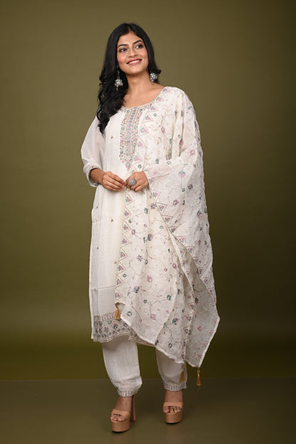Nevash Crunchy Silk Suit Set