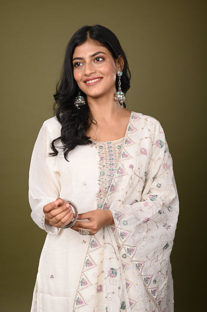 Nevash Crunchy Silk Suit Set