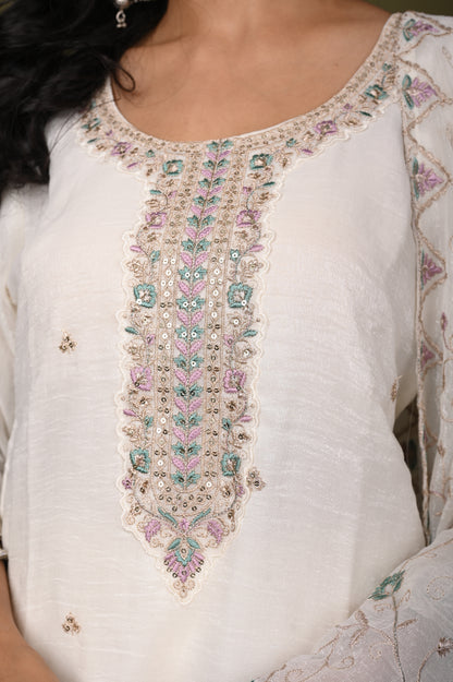 Nevash Crunchy Silk Suit Set
