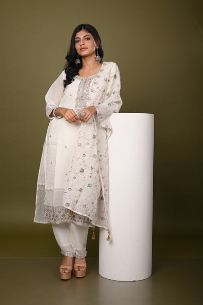 Nevash Crunchy Silk Suit Set