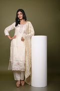 Nevash Bead Work Glass Suit Set