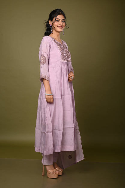 Nevash Mul Chanderi Suit Set