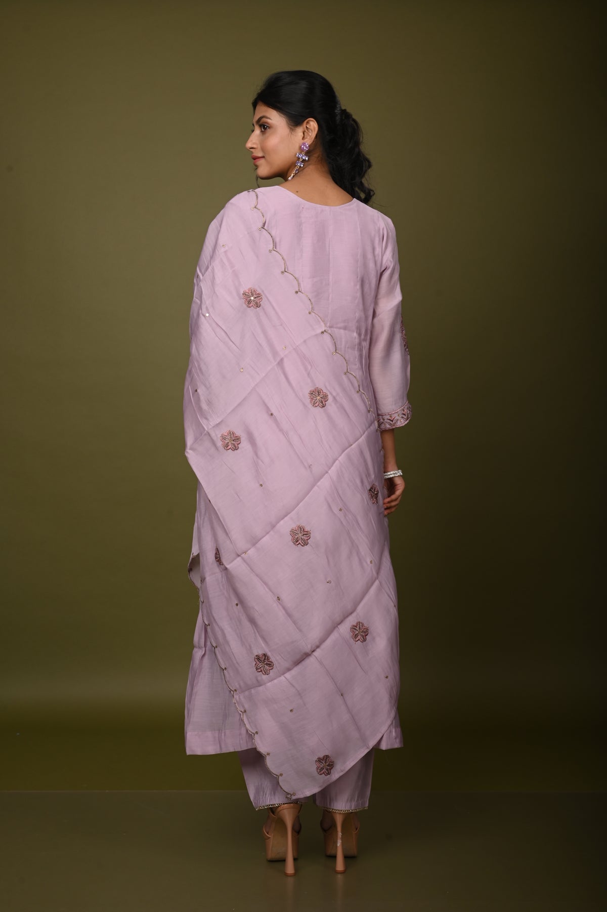 Nevash Mul Chanderi Suit Set