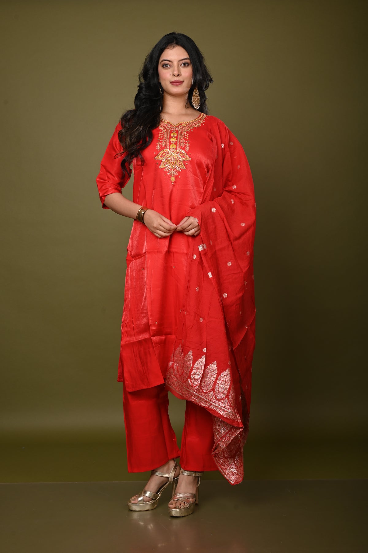 Nevash Glass Roman Divyani Suit Set