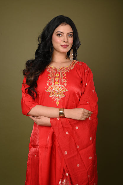 Nevash Glass Roman Divyani Suit Set