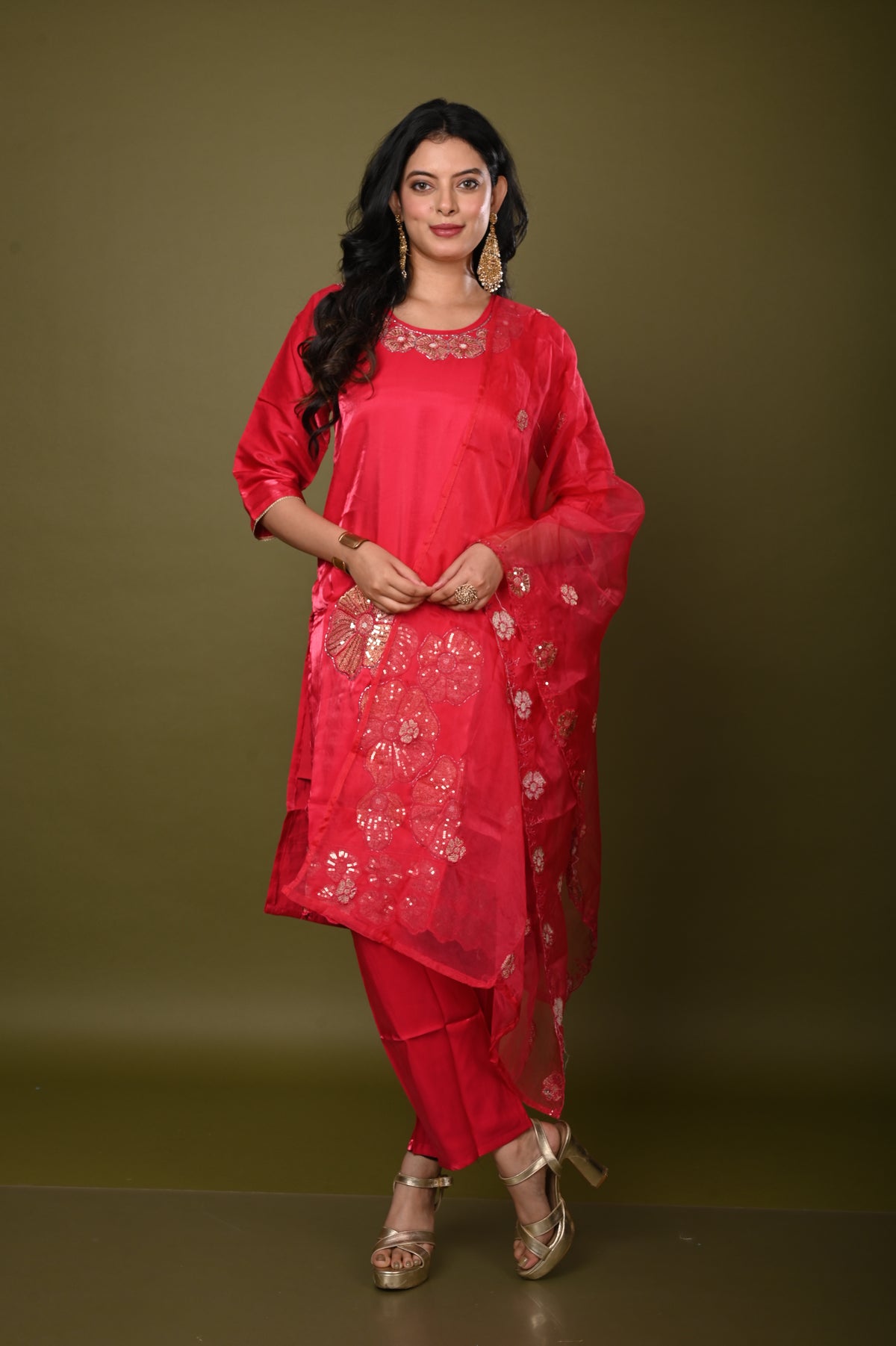 Nevash Glass Silk Suit Set