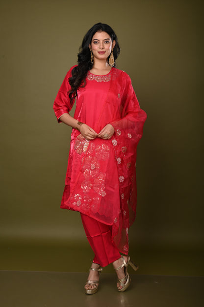 Nevash Glass Silk Suit Set