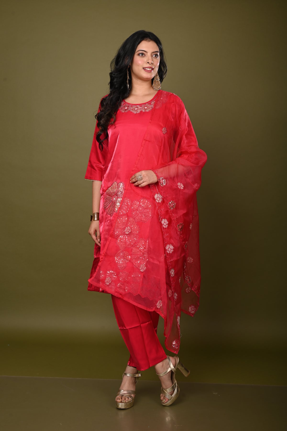 Nevash Glass Silk Suit Set