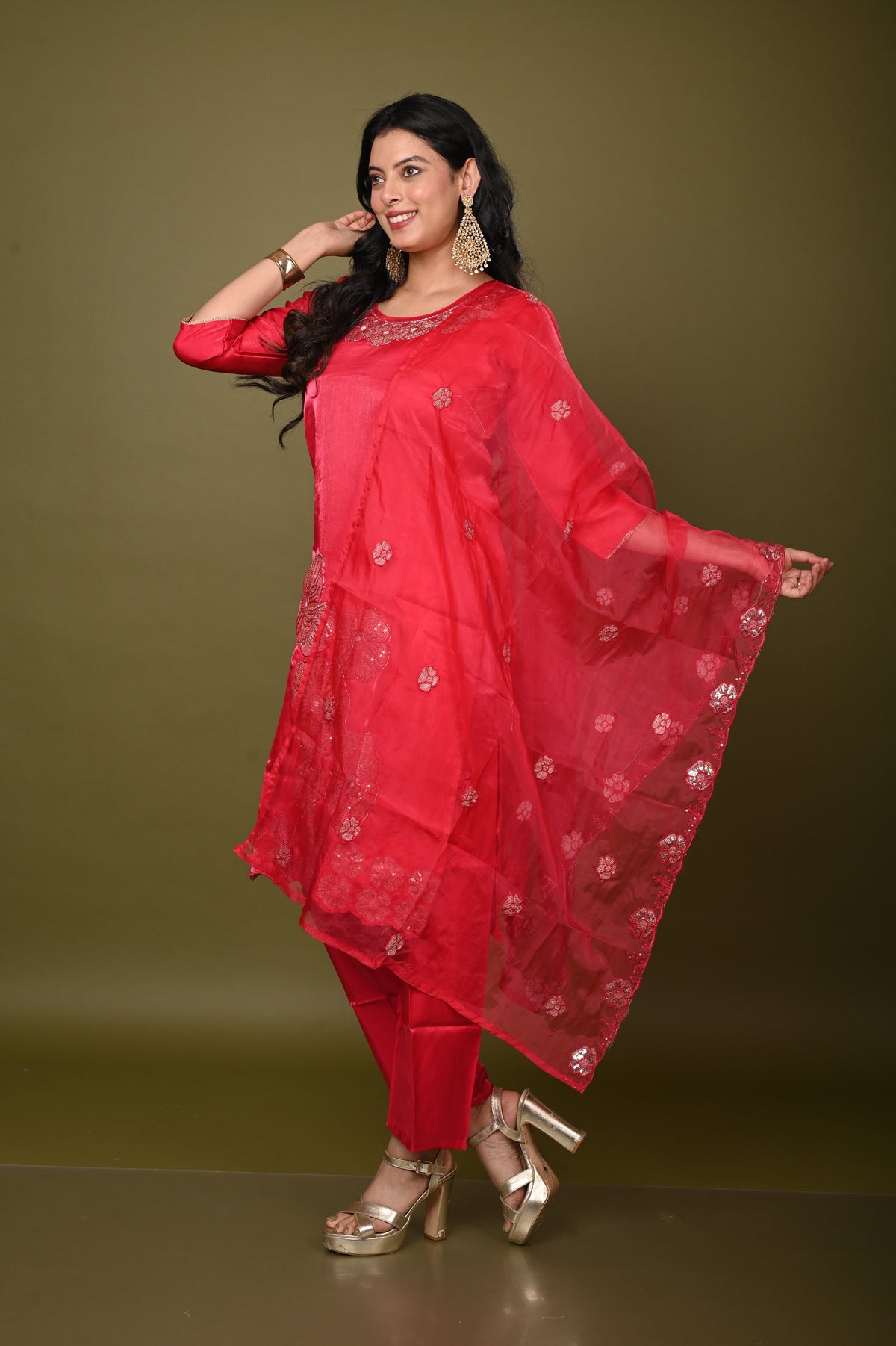 Nevash Glass Silk Suit Set