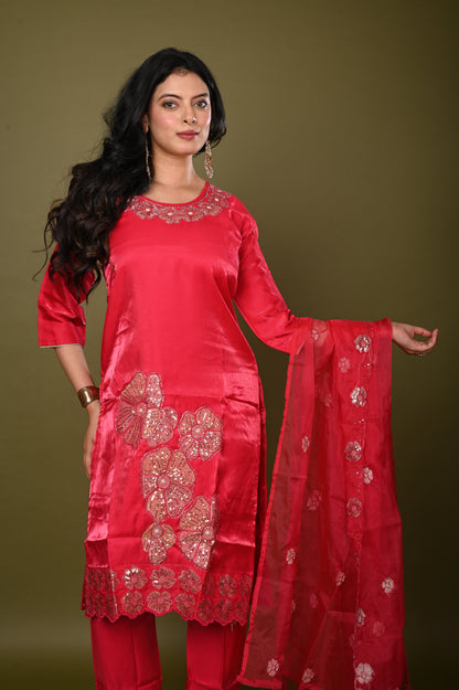 Nevash Glass Silk Suit Set
