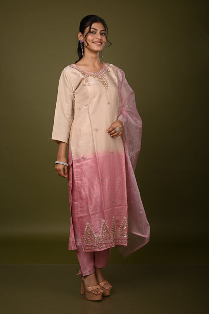 Nevash Glass Hand Work Suit Set