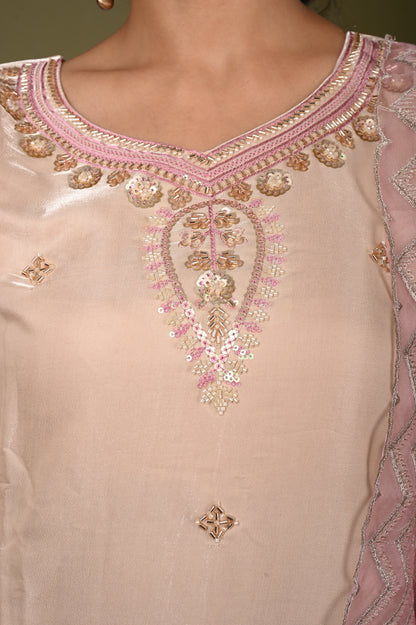 Nevash Glass Hand Work Suit Set