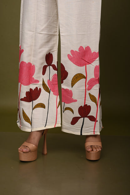 Nevash Heavy Slub Print 2-Piece Suit Set