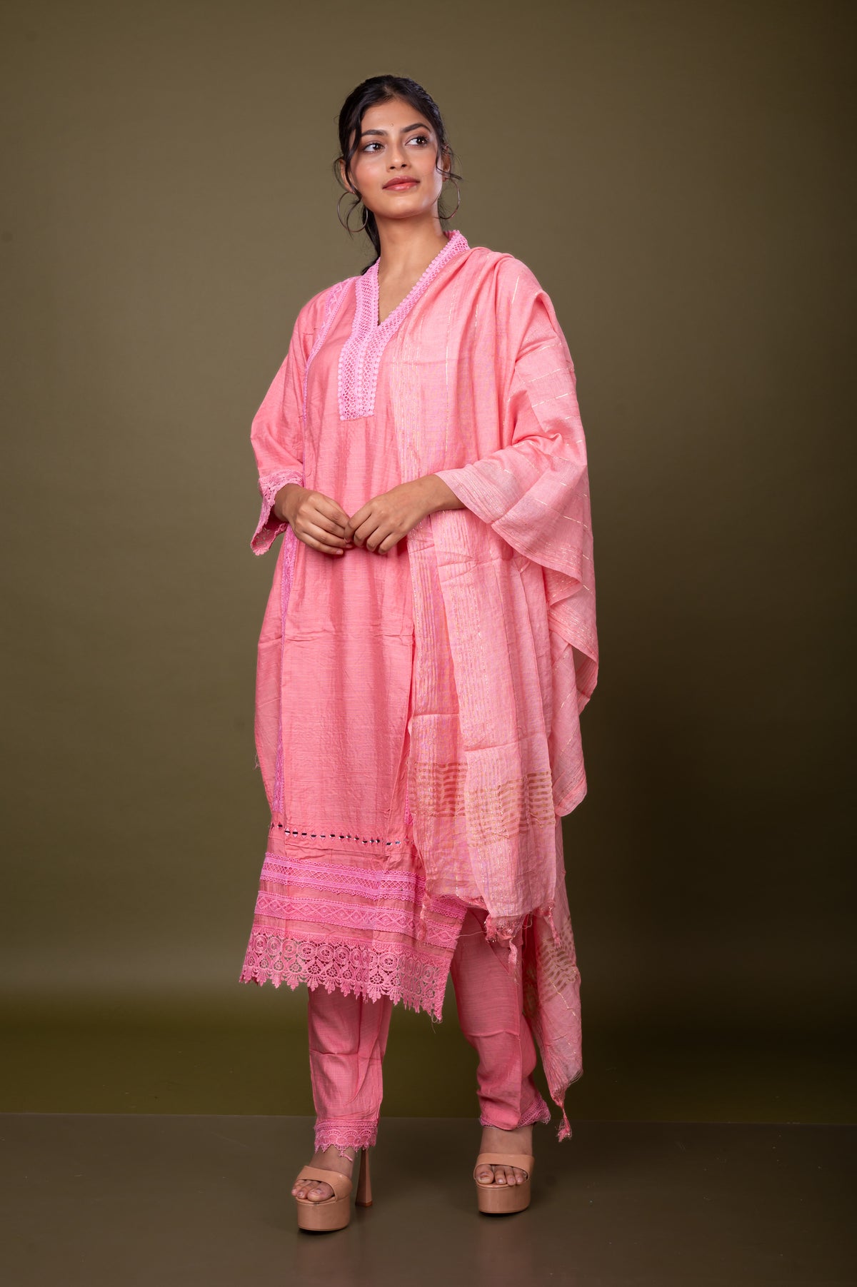 Nevash Slub Cotton 3-Piece Suit Set