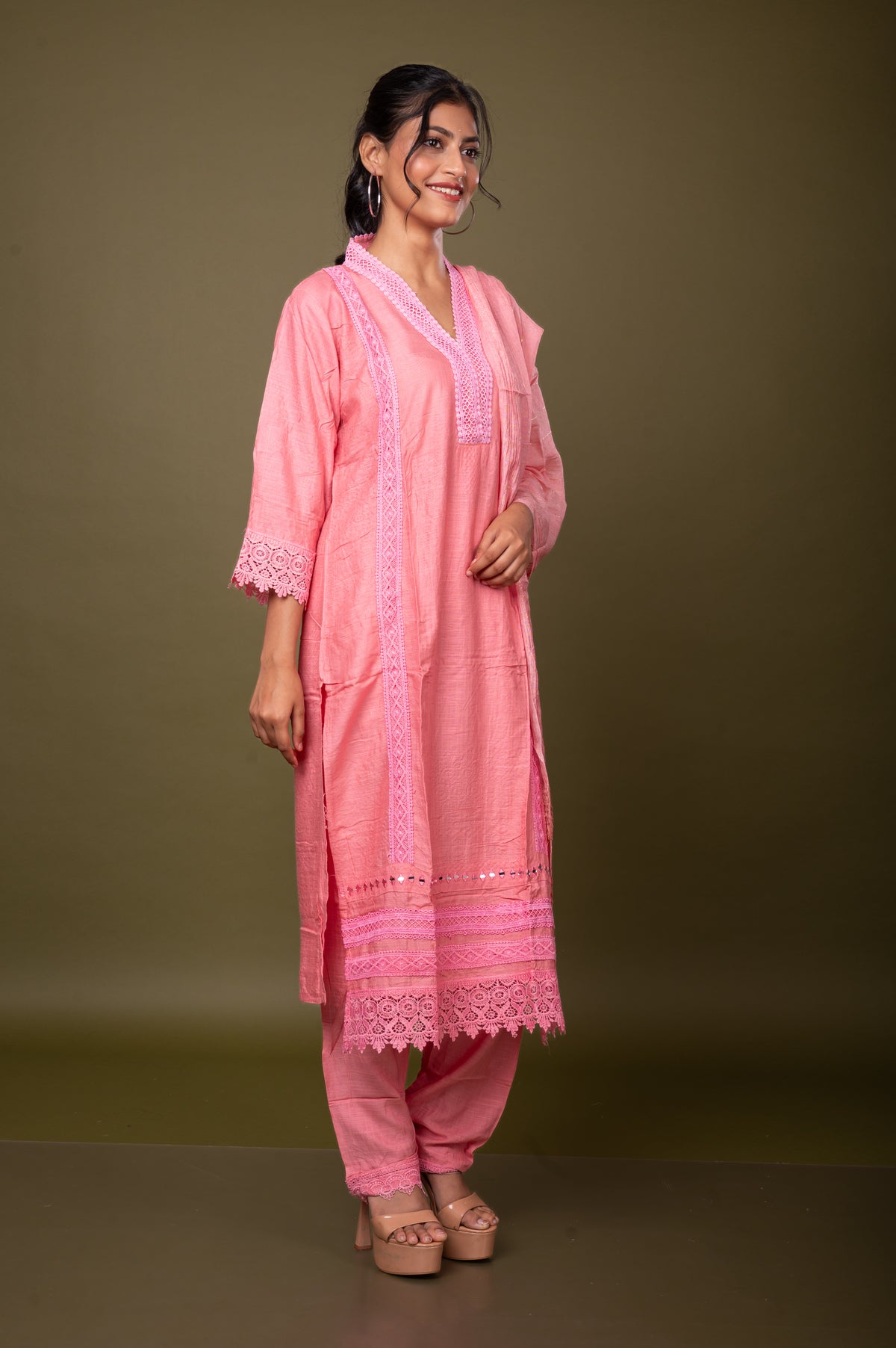 Nevash Slub Cotton 3-Piece Suit Set