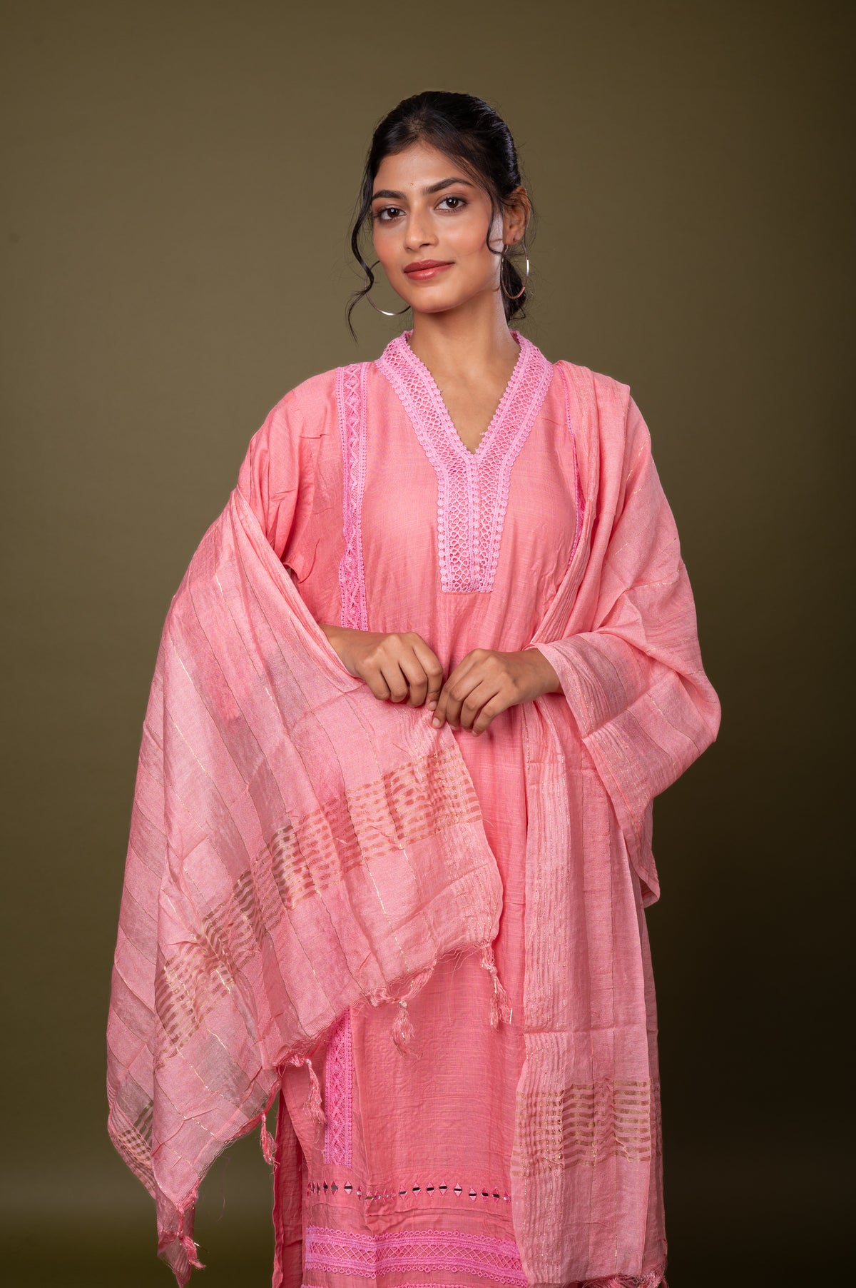 Nevash Slub Cotton 3-Piece Suit Set