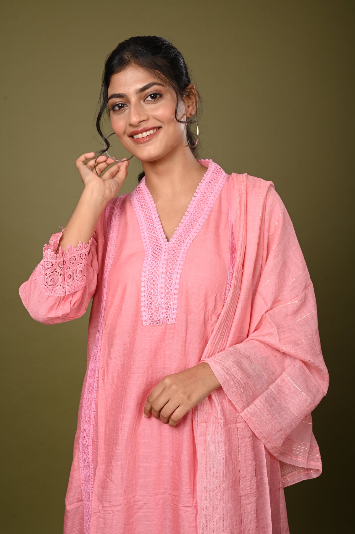 Nevash Slub Cotton 3-Piece Suit Set