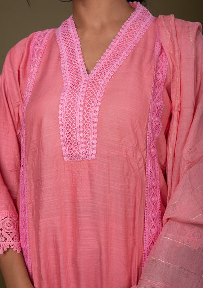 Nevash Slub Cotton 3-Piece Suit Set