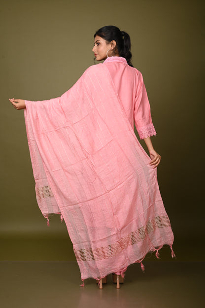 Nevash Slub Cotton 3-Piece Suit Set