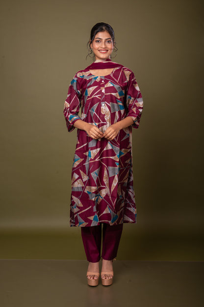 Nevash Vertical Sagun Suit Set