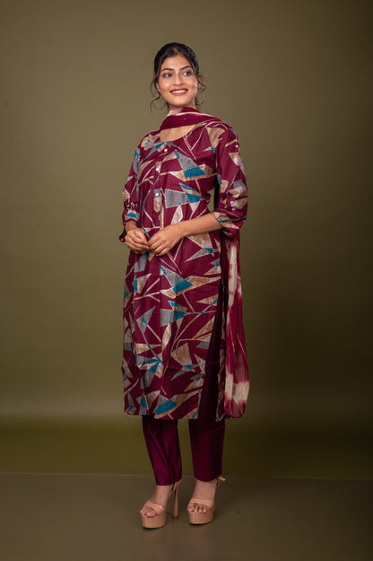 Nevash Vertical Sagun Suit Set