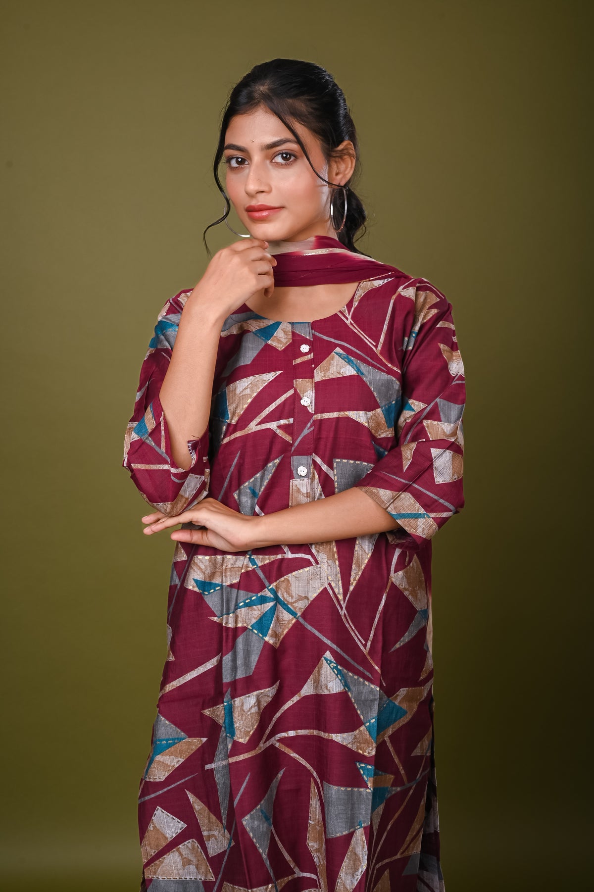 Nevash Vertical Sagun Suit Set