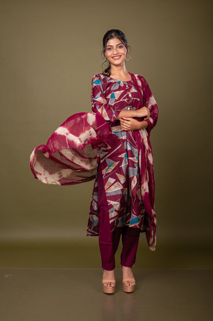 Nevash Vertical Sagun Suit Set