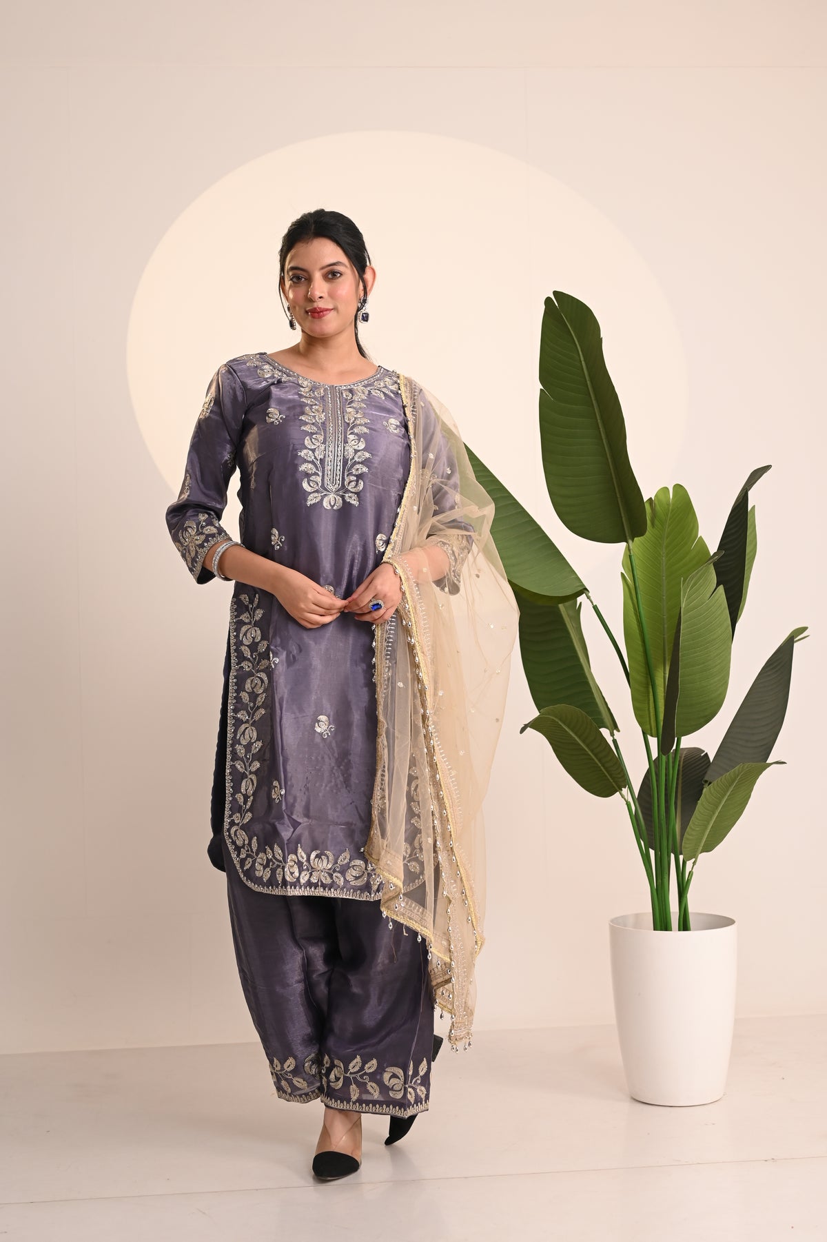 Nevash Jimmy Choo Silk Suit Set