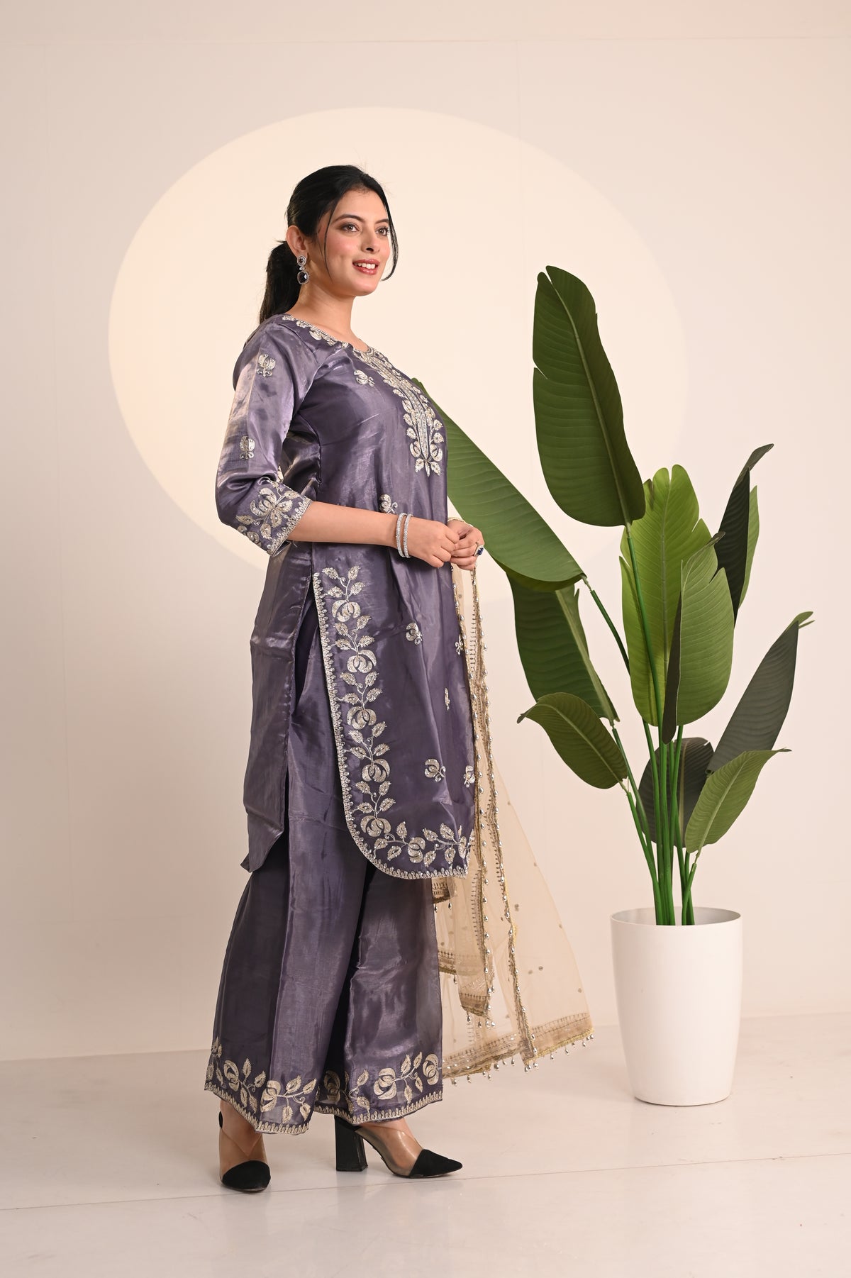Nevash Jimmy Choo Silk Suit Set