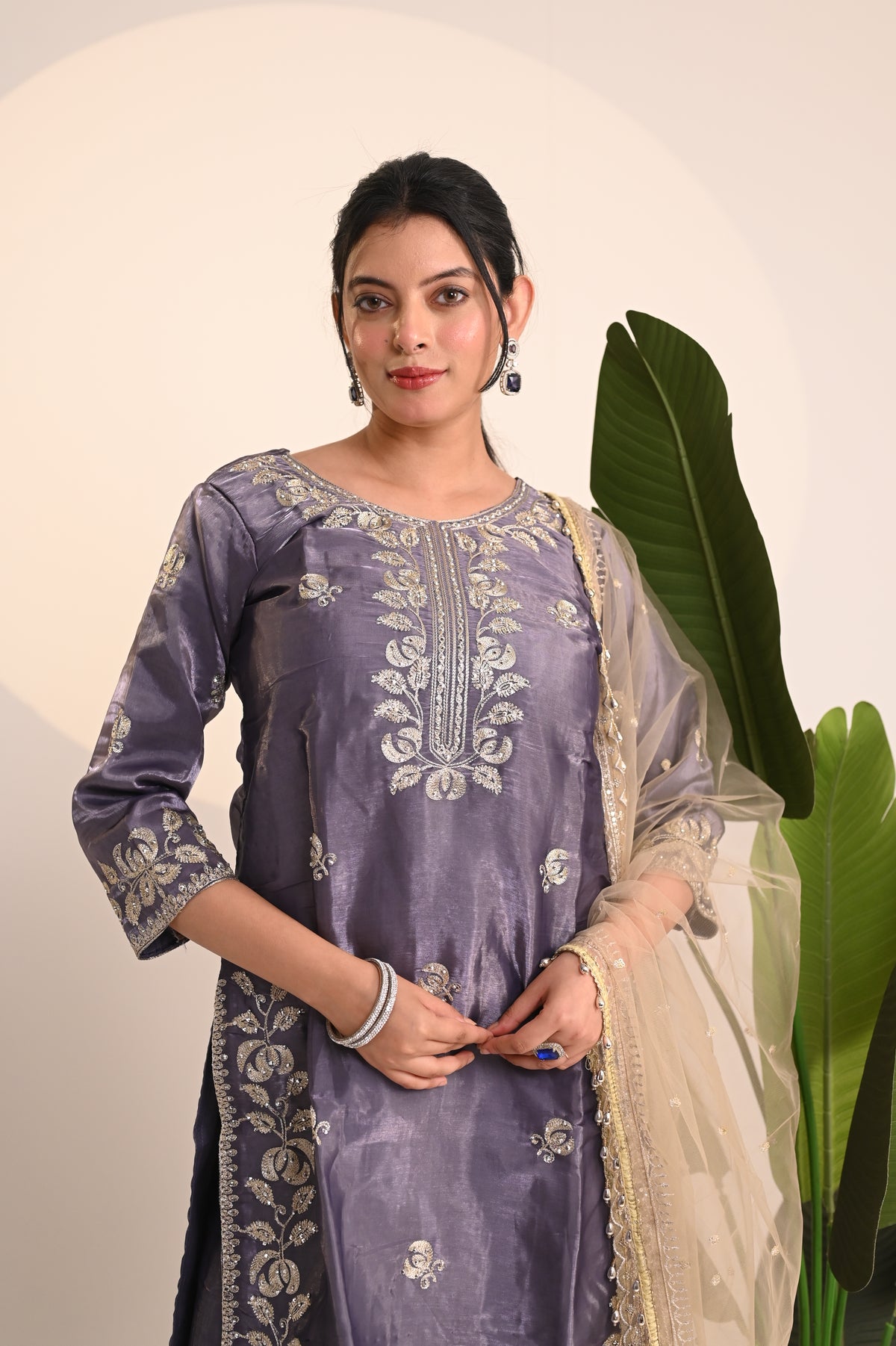 Nevash Jimmy Choo Silk Suit Set