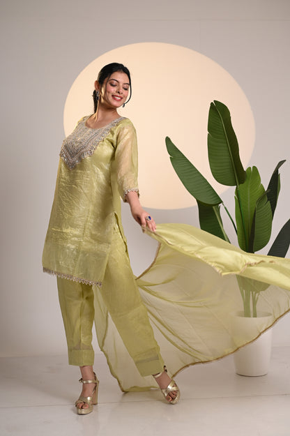 Nevash Crunchy Farsi Salwar Suit Set