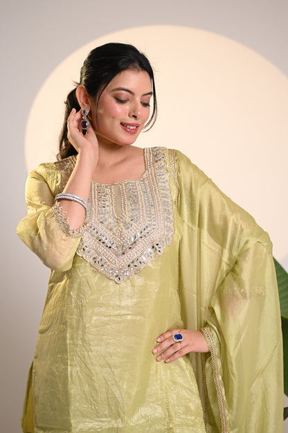 Nevash Crunchy Farsi Salwar Suit Set