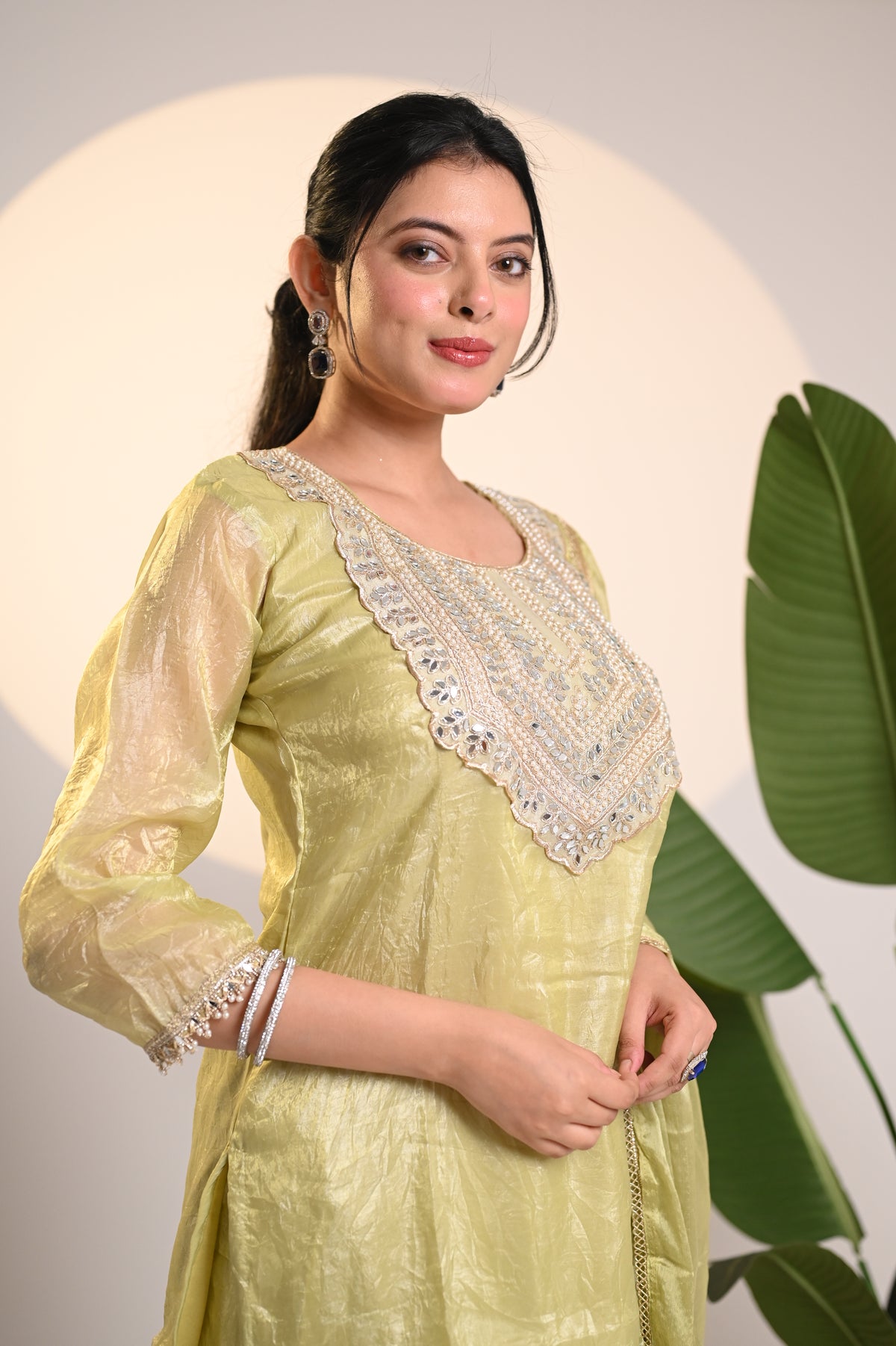 Nevash Crunchy Farsi Salwar Suit Set