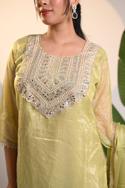 Nevash Crunchy Farsi Salwar Suit Set