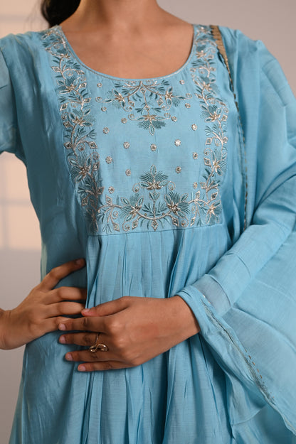 Nevash Mul Chanderi Suit Set