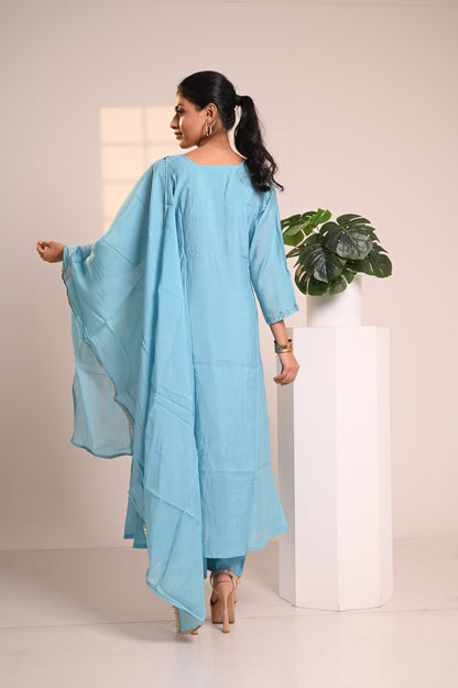 Nevash Mul Chanderi Suit Set