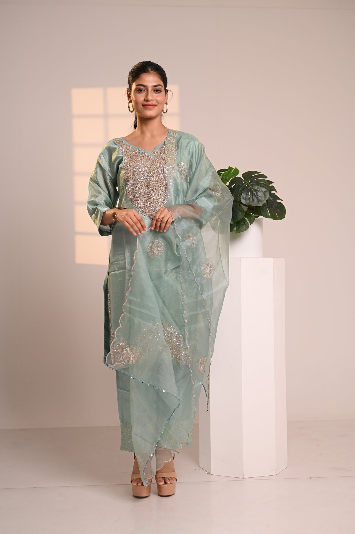 Nevash Crystal Shimmer Suit Set