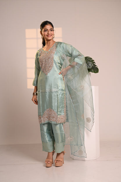 Nevash Crystal Shimmer Suit Set