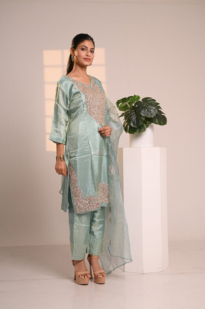 Nevash Crystal Shimmer Suit Set