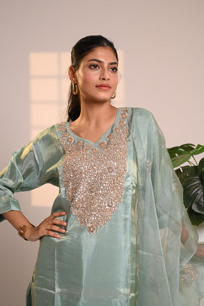 Nevash Crystal Shimmer Suit Set