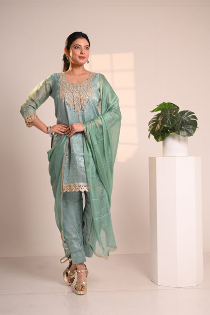 Nevash Crunchy Farsi Salwar Suit Set