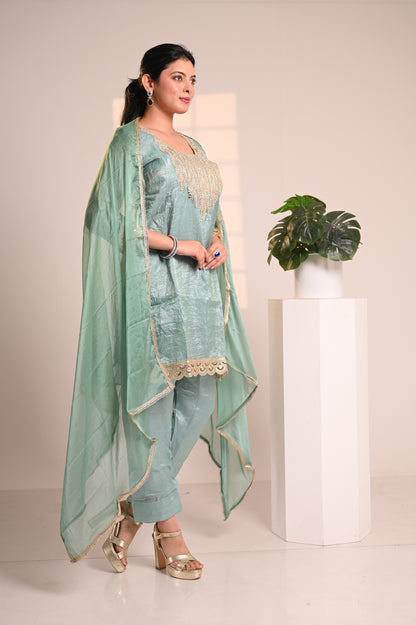 Nevash Crunchy Farsi Salwar Suit Set